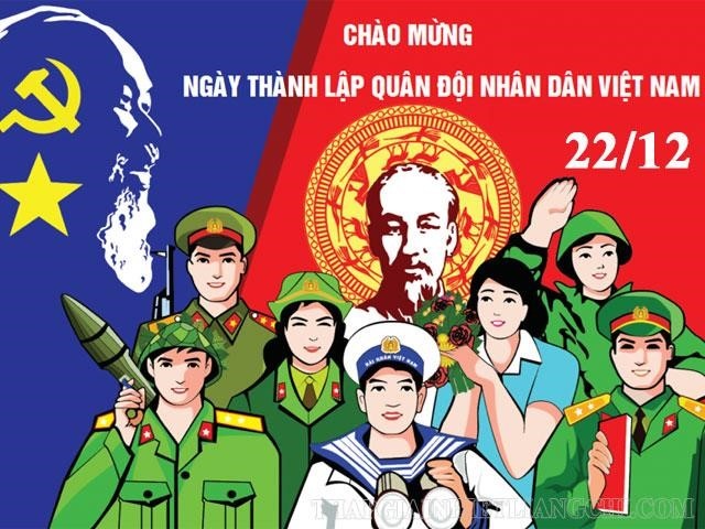 Tuyên truyền Kỷ niệm 79 năm Ngày thành lập Quân đội Nhân dân Việt Nam (22/12/1944 – 22/12/2023)...